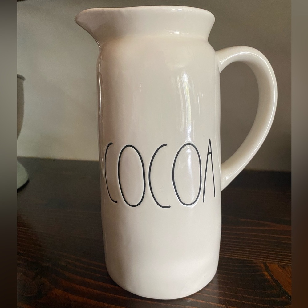 Rae Dunn Cocoa pitcher holiday